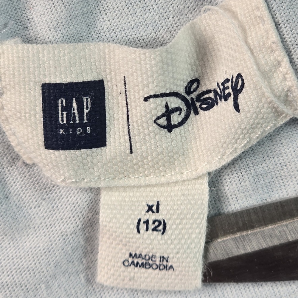 Gap Kids Disney Thumper Pajama Set XL 12 Blue Gray Sequin Glitter Bambi Coquette - Picture 7 of 14